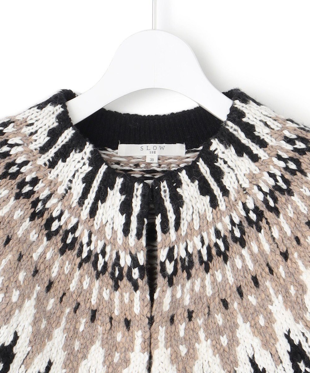 23区 L 【SLOW/一部店舗限定】ジャカード カーディガン 