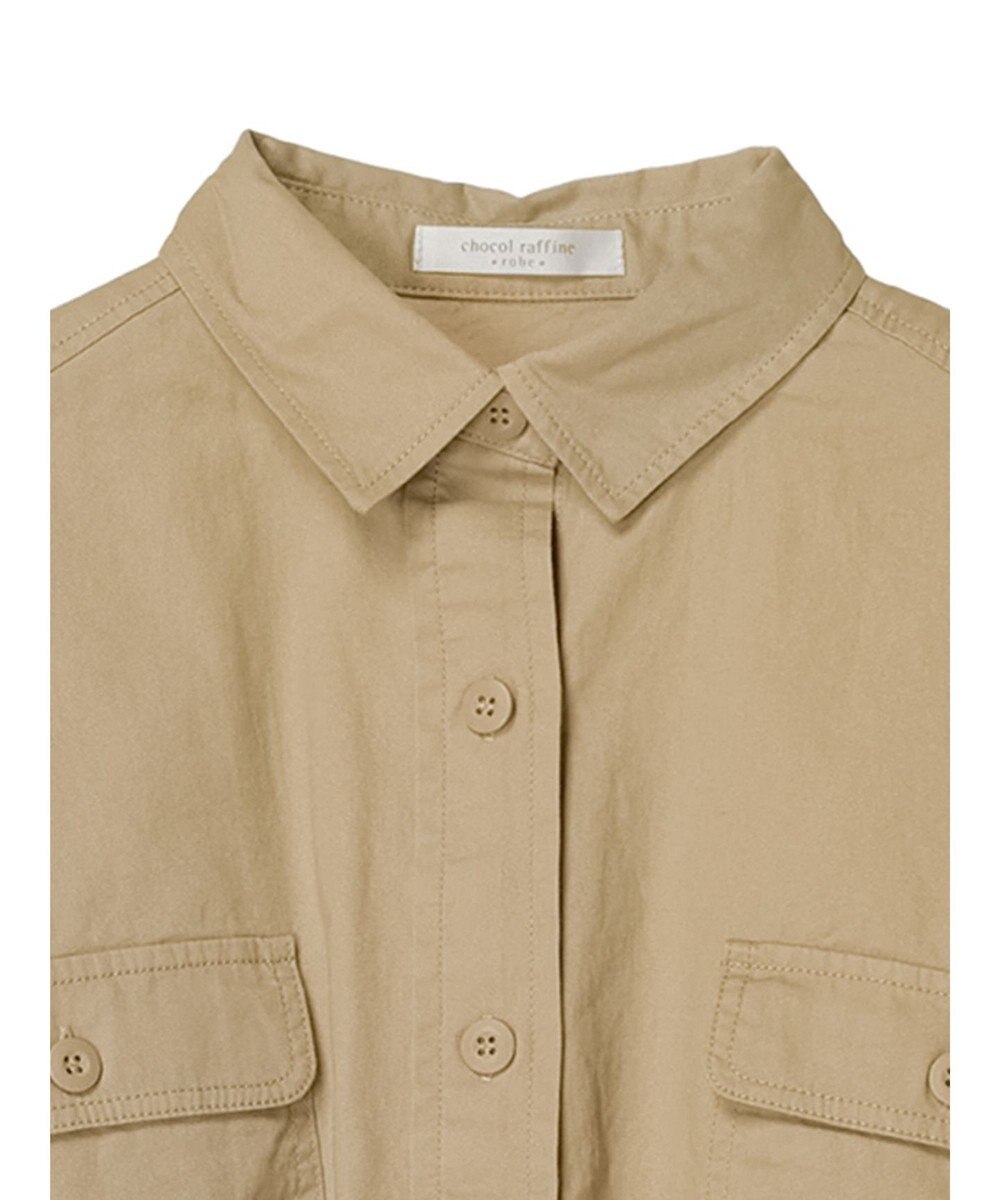 Green Parks ショート丈ワイドシャツ 