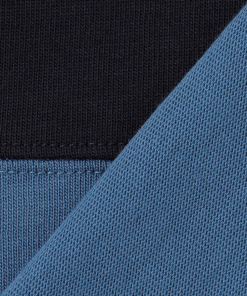 J.PRESS KIDS 【110-130cm】襟ストライプ ブロッキングポロシャツ 