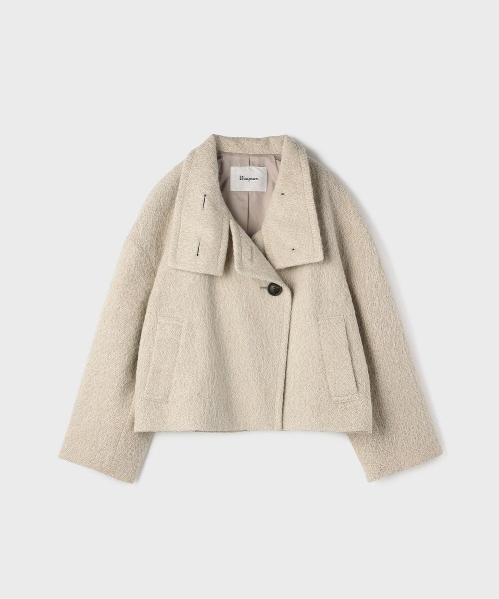 GRACE CONTINENTAL アルパカシャギージャケット 