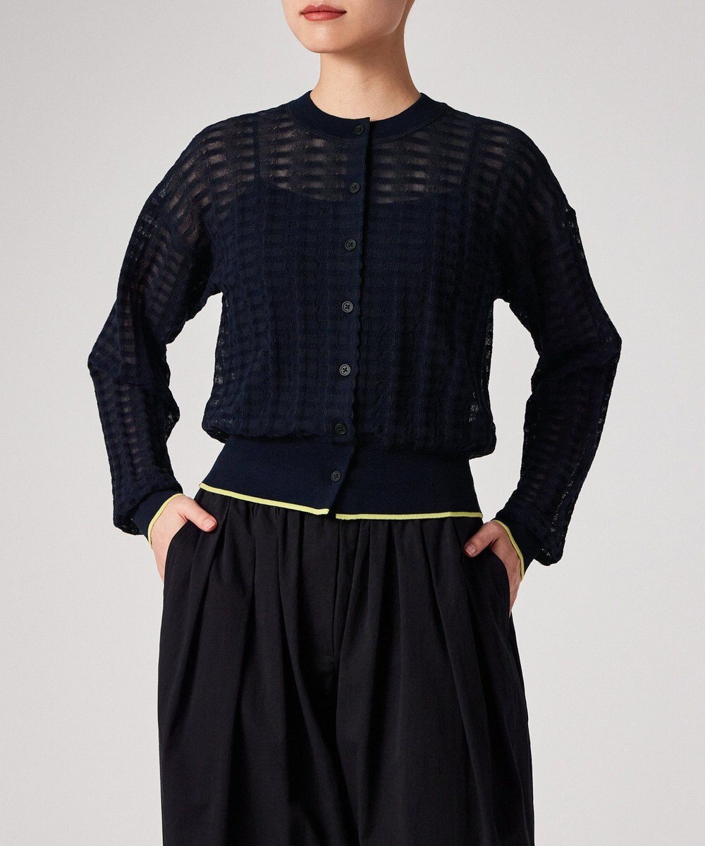 Paul Smith シアー クルーネック カーディガン 