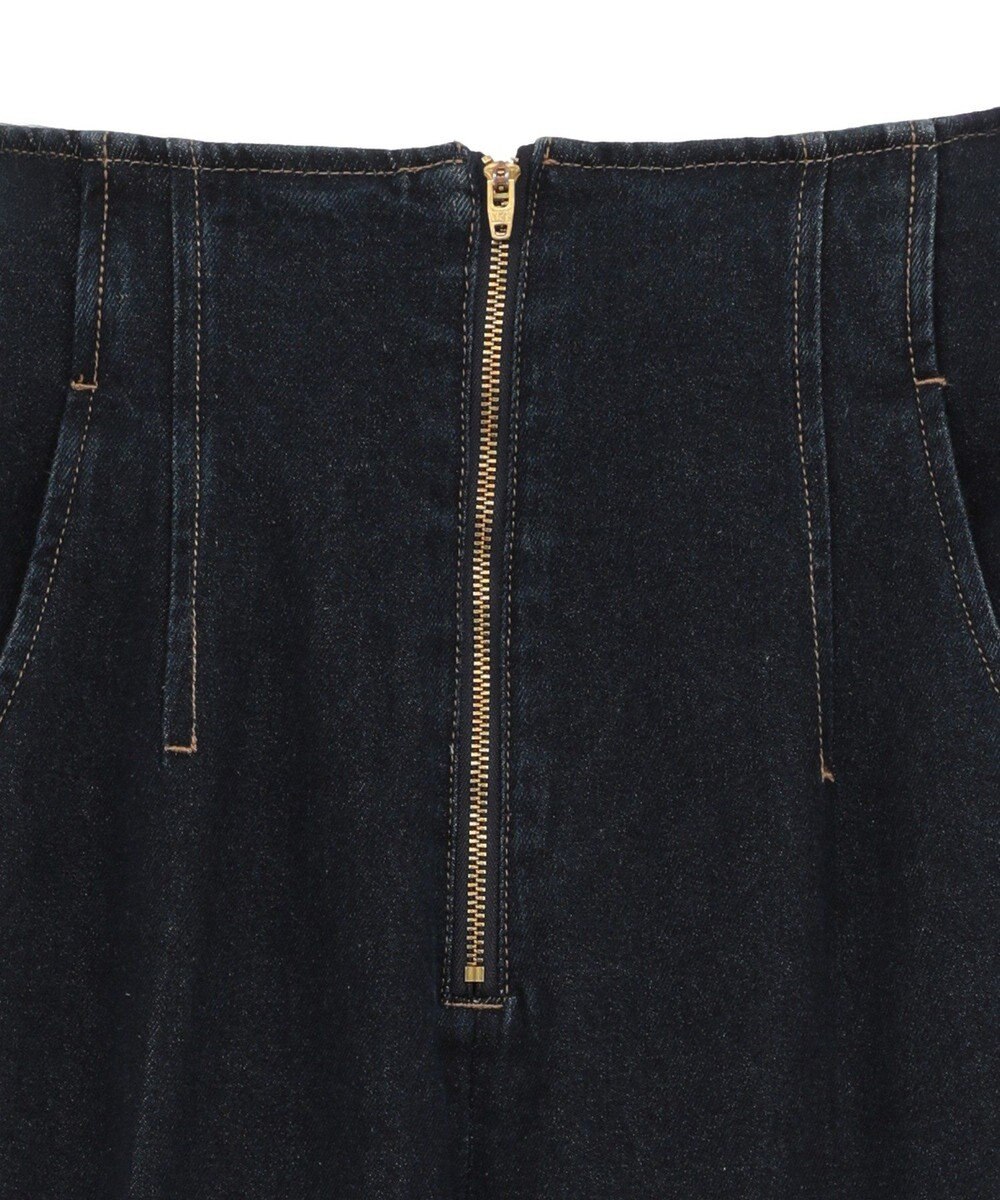 earth music&ecology フロントＺＩＰバックレースアップデニム 