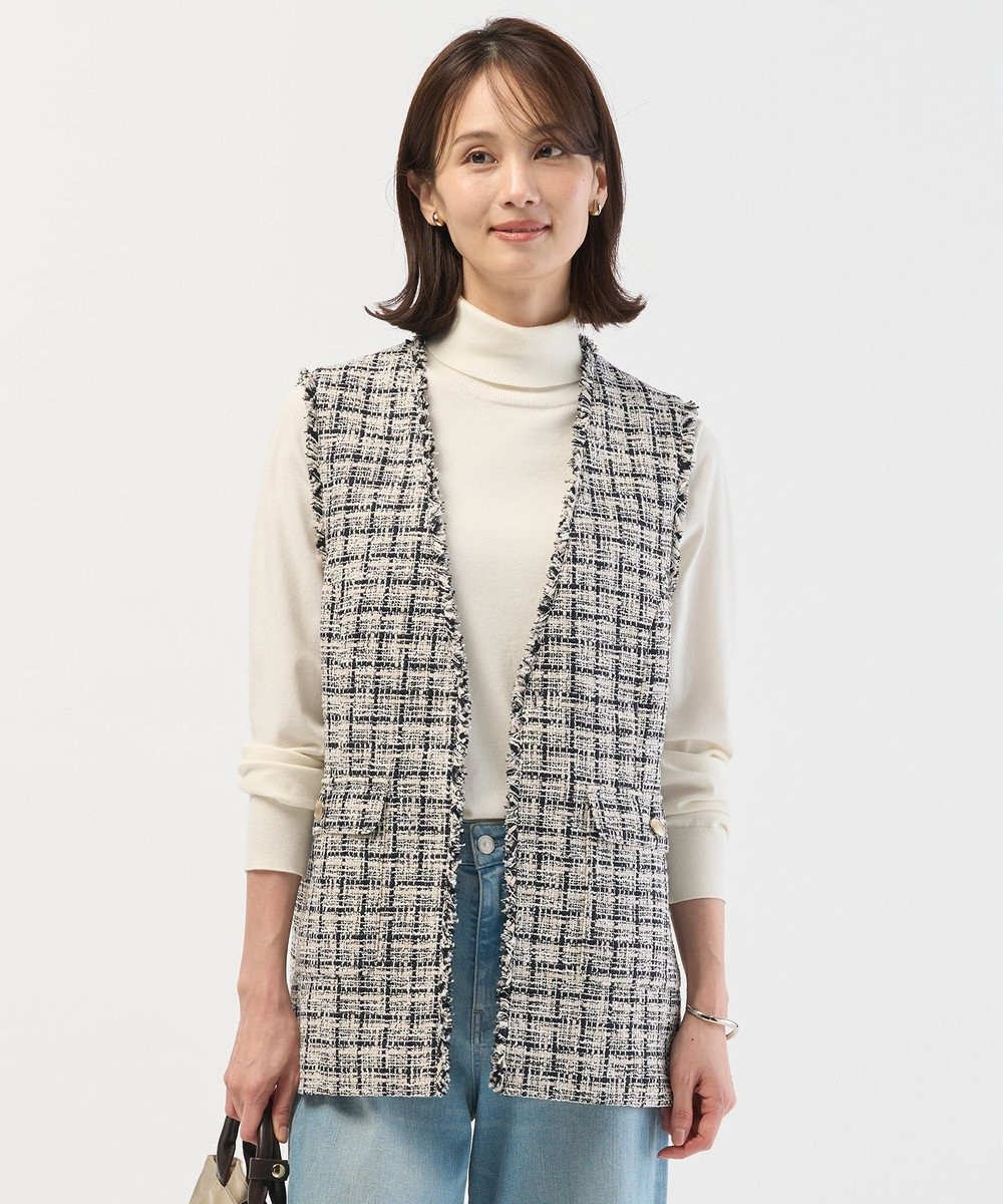J.PRESS LADIES ファニーツイード ジレ 