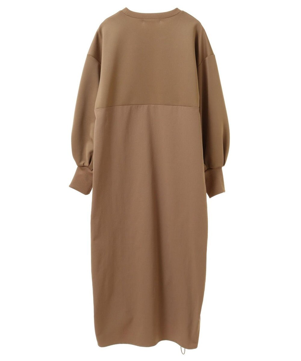 Green Parks armonia.異素材シャーリングワンピース 