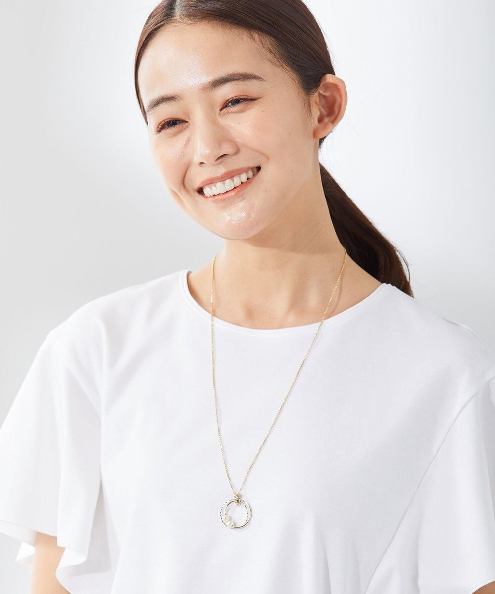 パールダブルリング ネックレス / J.PRESS LADIES | ファッション通販