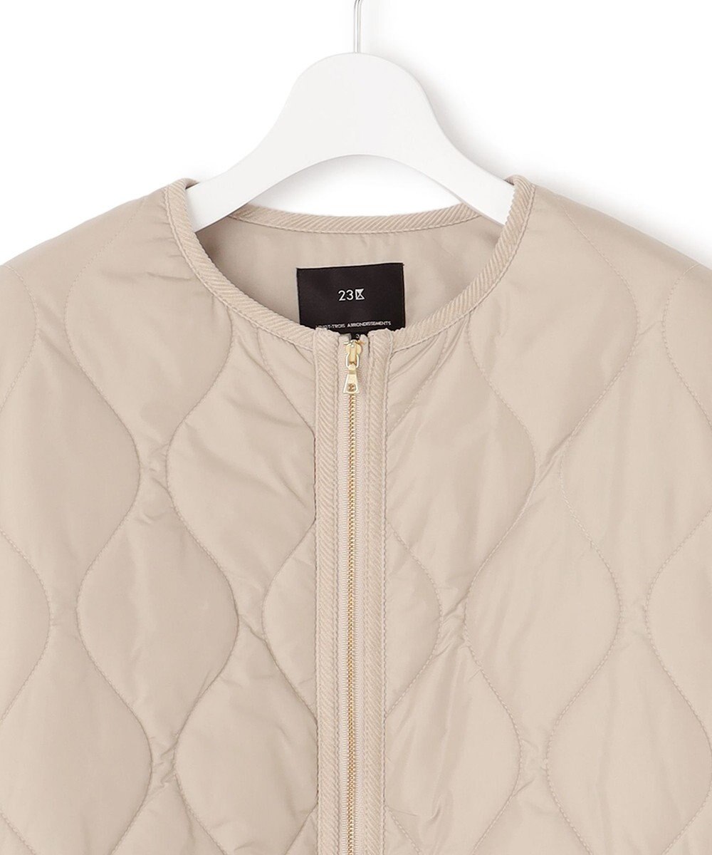 23区 【洗える/撥水加工】中綿 パディング アウター 