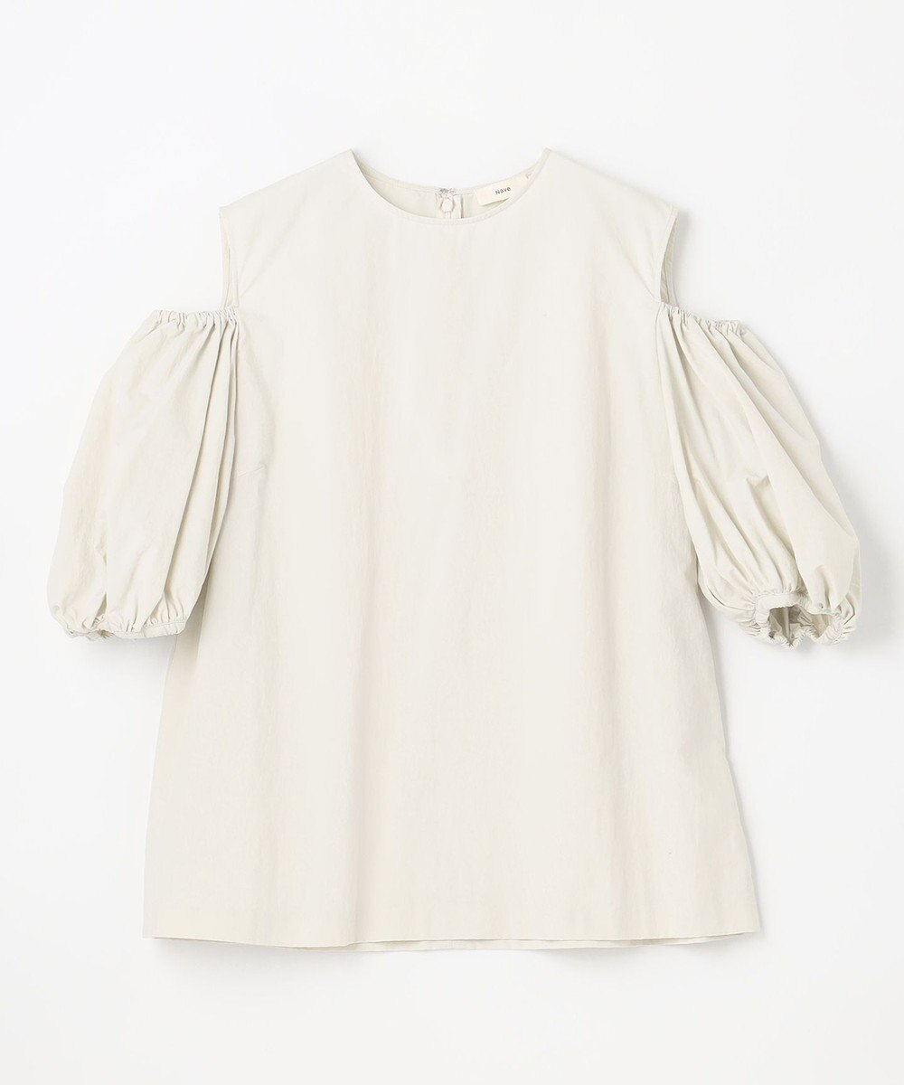 NAVE 【Nave　撥水機能・UVカット・透湿・接触冷感】ナイロンワッシャー ブラウス 