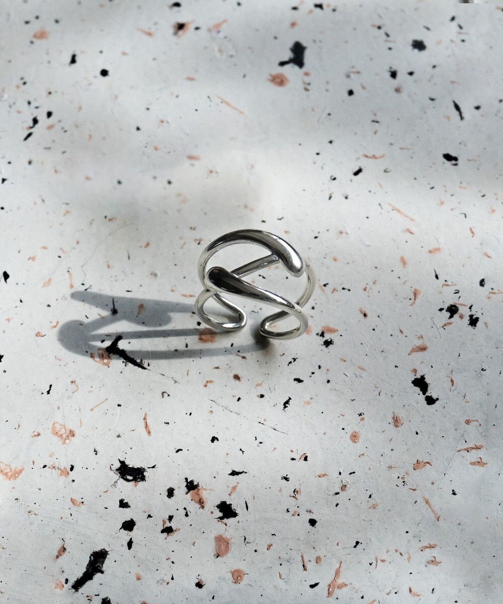 blancotokyo 【金属アレルギー対応/サイズフリー】ニュアンスクロスリング NIEBLA 