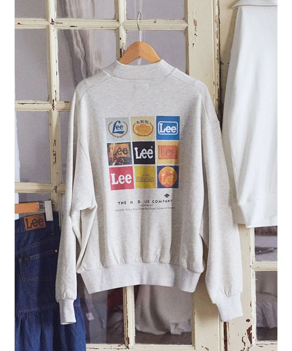 earth music&ecology Ｌｅｅ×ｅ．ｍ．ａ．ｅ．バックプリントプルオーバー 