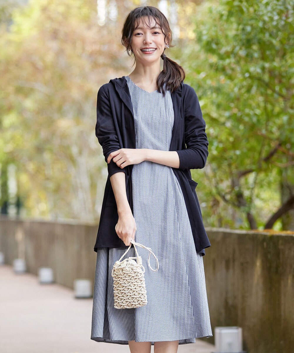 Tiaclasse 【洗える】サッカーストライプワンピース 