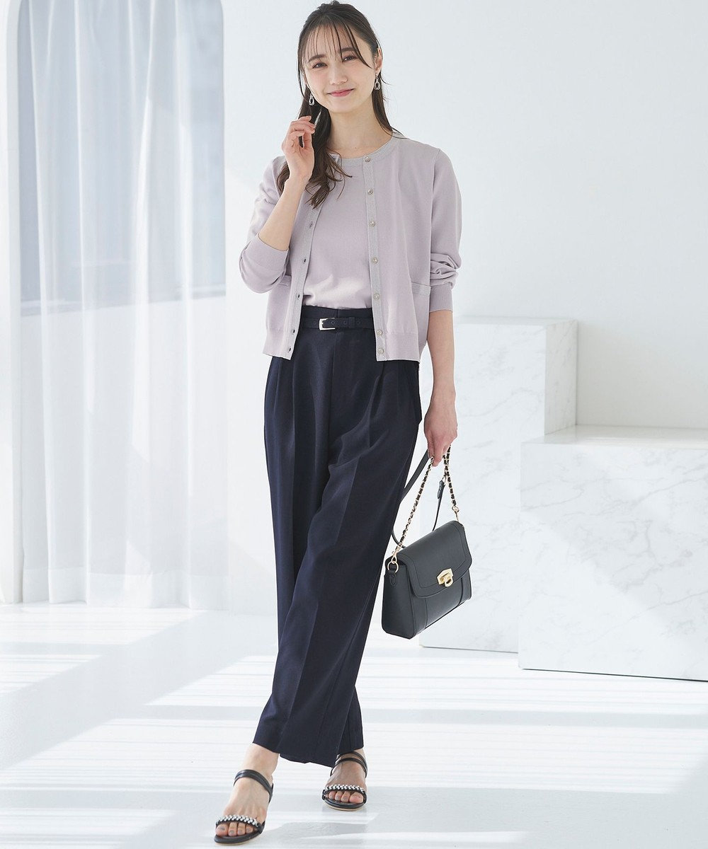 ANY SIS 【洗える】ドライオックスタック ワイドパンツ 