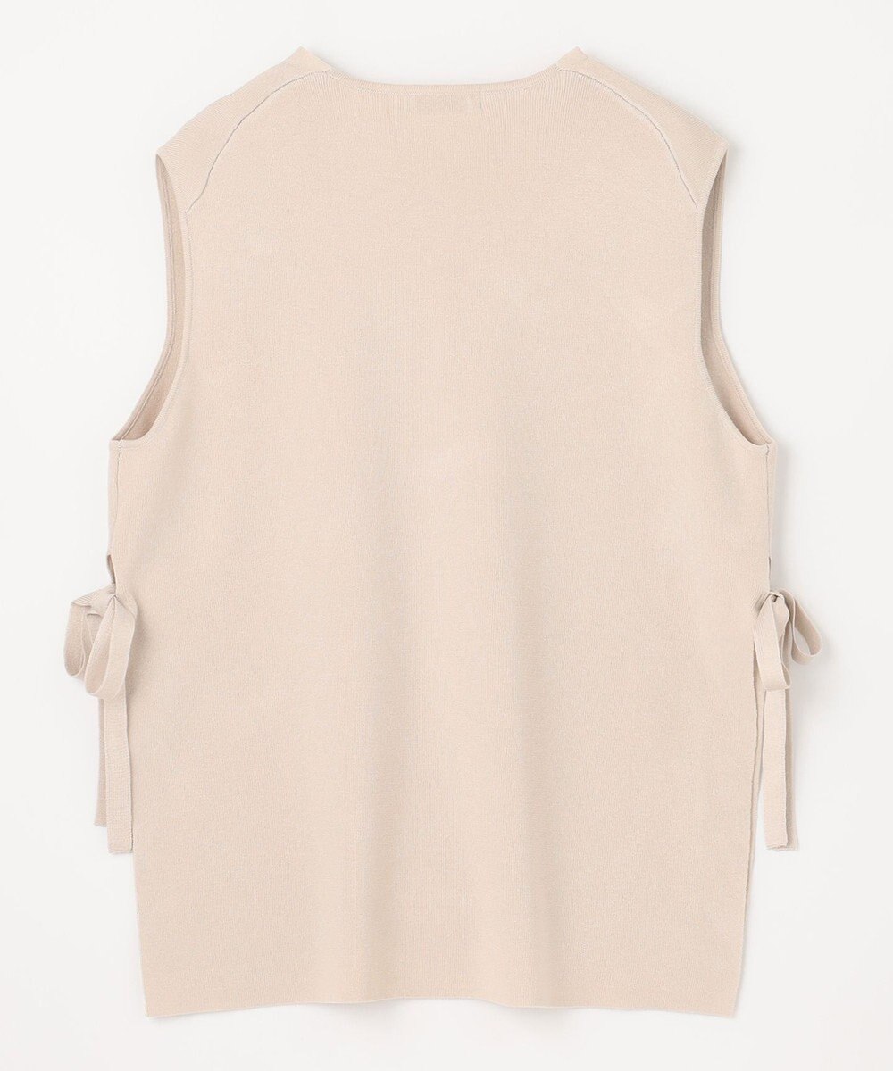 ANY L 【洗濯機可】サイドリボン ニットベスト 