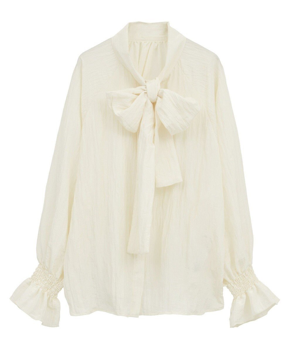 Green Parks ボウタイリボンブラウス 