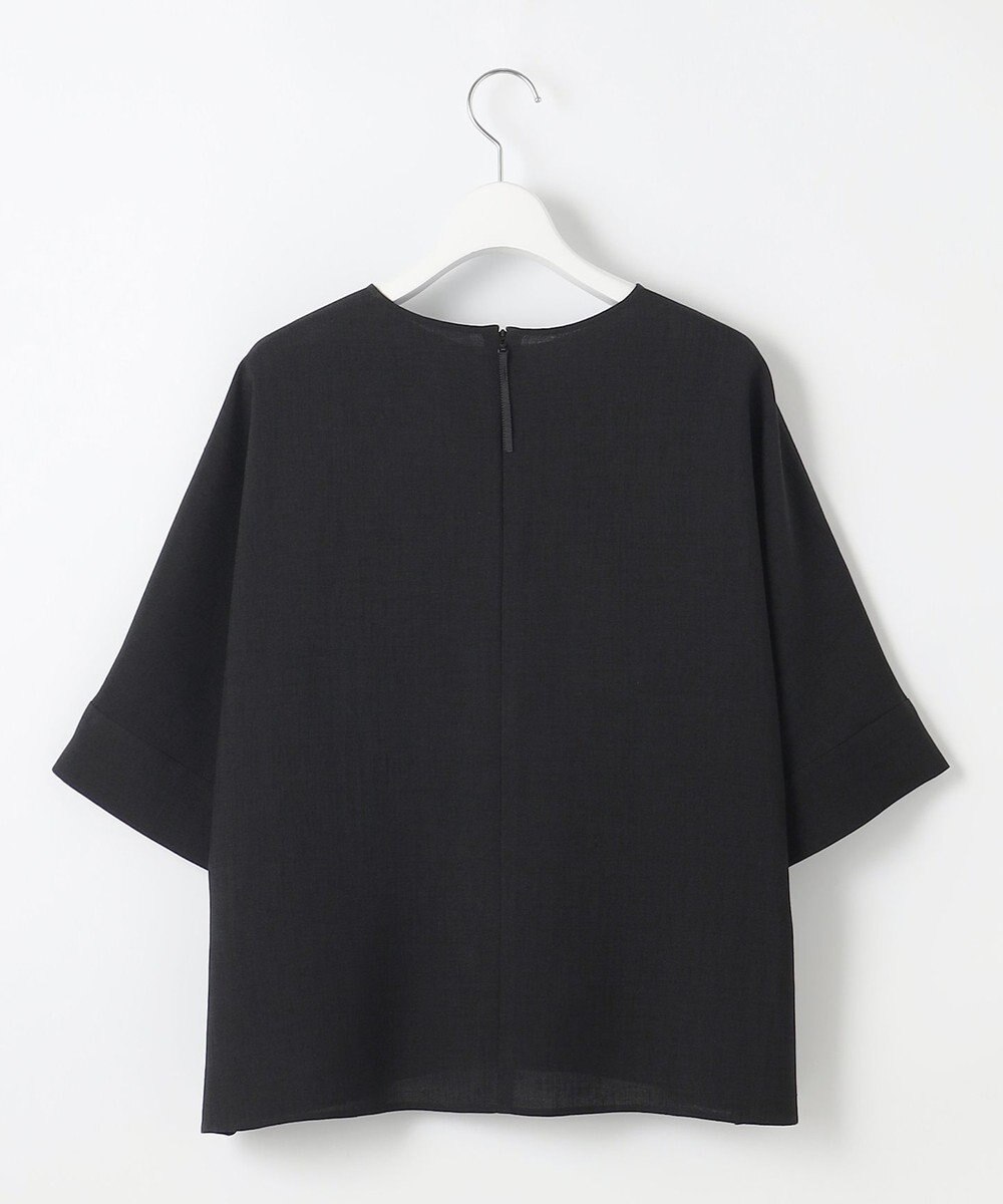 自由区 【セットアップ対応・接触冷感・UVカット・洗える】ライトリネンライク Tブラウス 