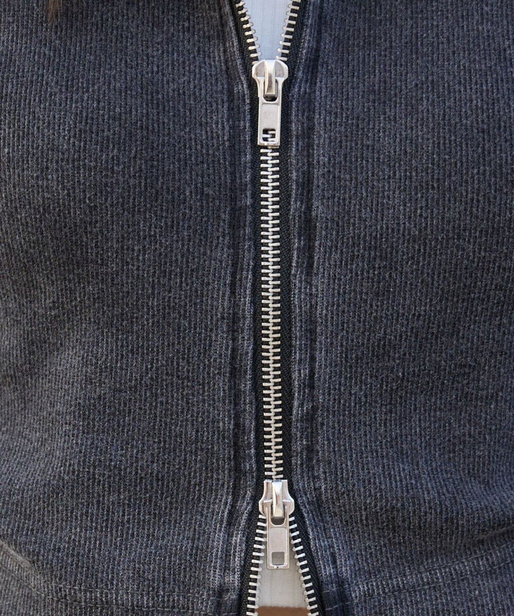 WEGO リブジップパーカー 