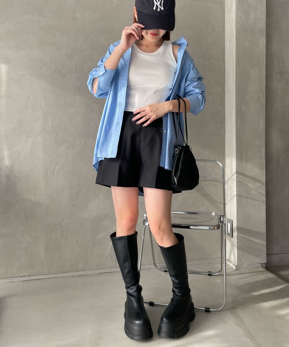 WEGO 【カップ付きインナー/SMサイズ展開】なちゅ盛れカップインアメスリタンク 