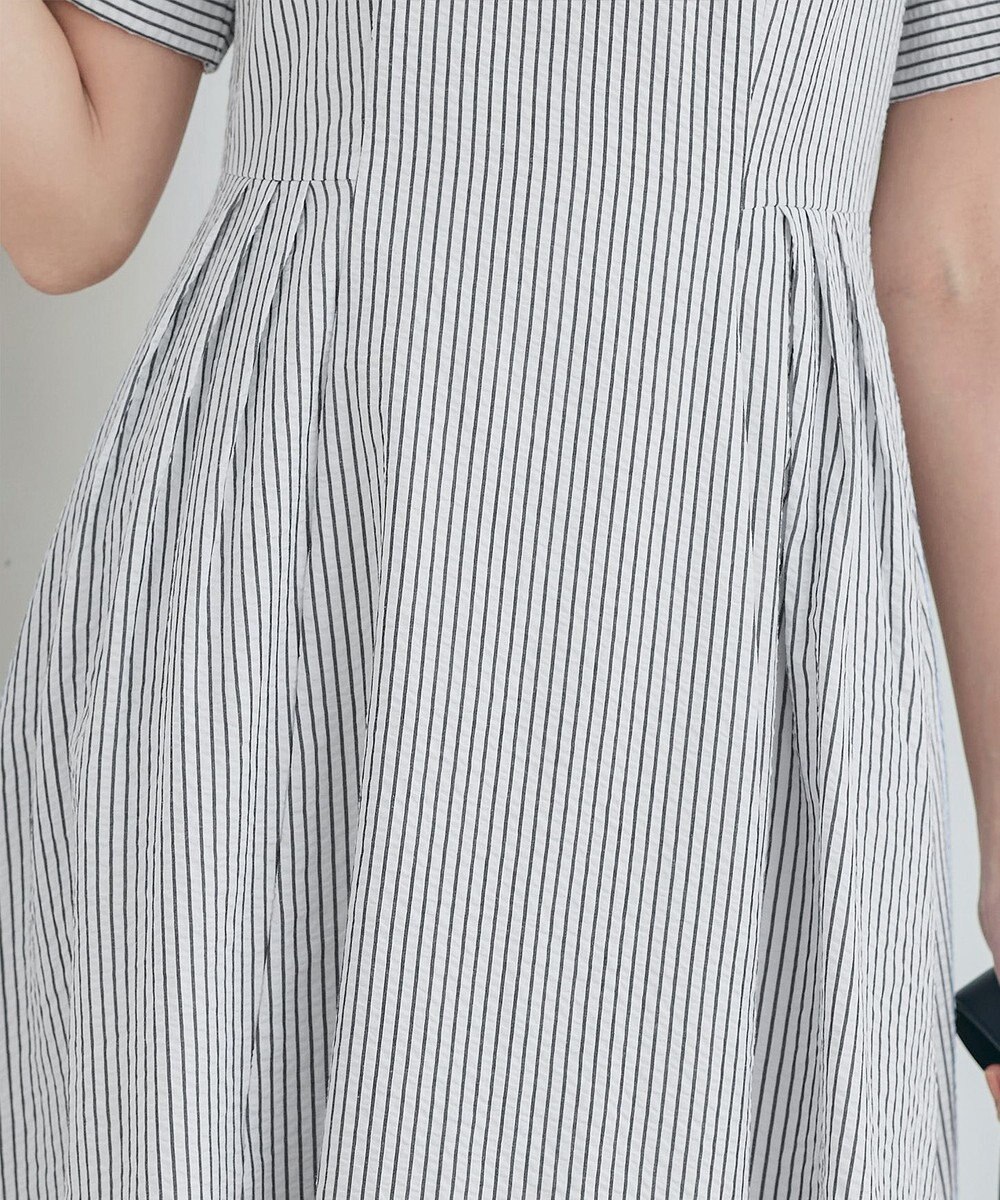 Tiaclasse 【洗える】サッカーストライプワンピース 