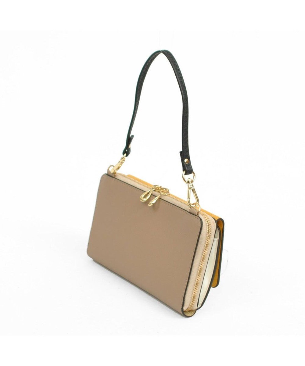 UNBILLION カシュカシュ cachecache / WEB限定カラーコンビウォレットショルダーバッグ 