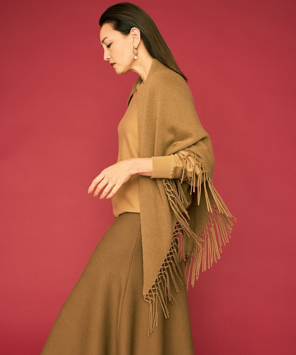 自由区 L 【カタログ掲載】ファインウールカシミヤドルマンシルエット ニット 