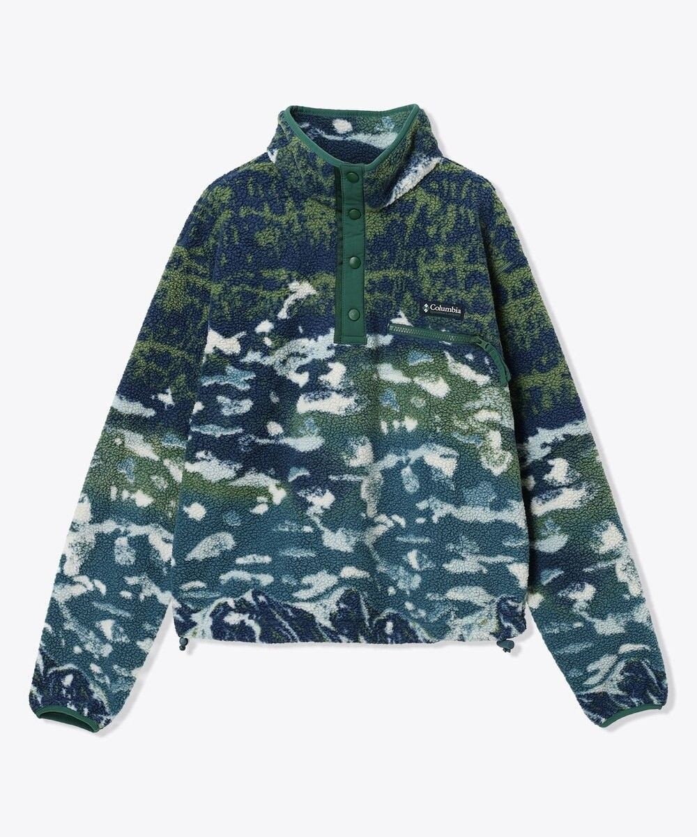 Columbia Columbia/ ウィメンズヘルベチアII プリントクロップドハーフスナップフリース /コロンビア 