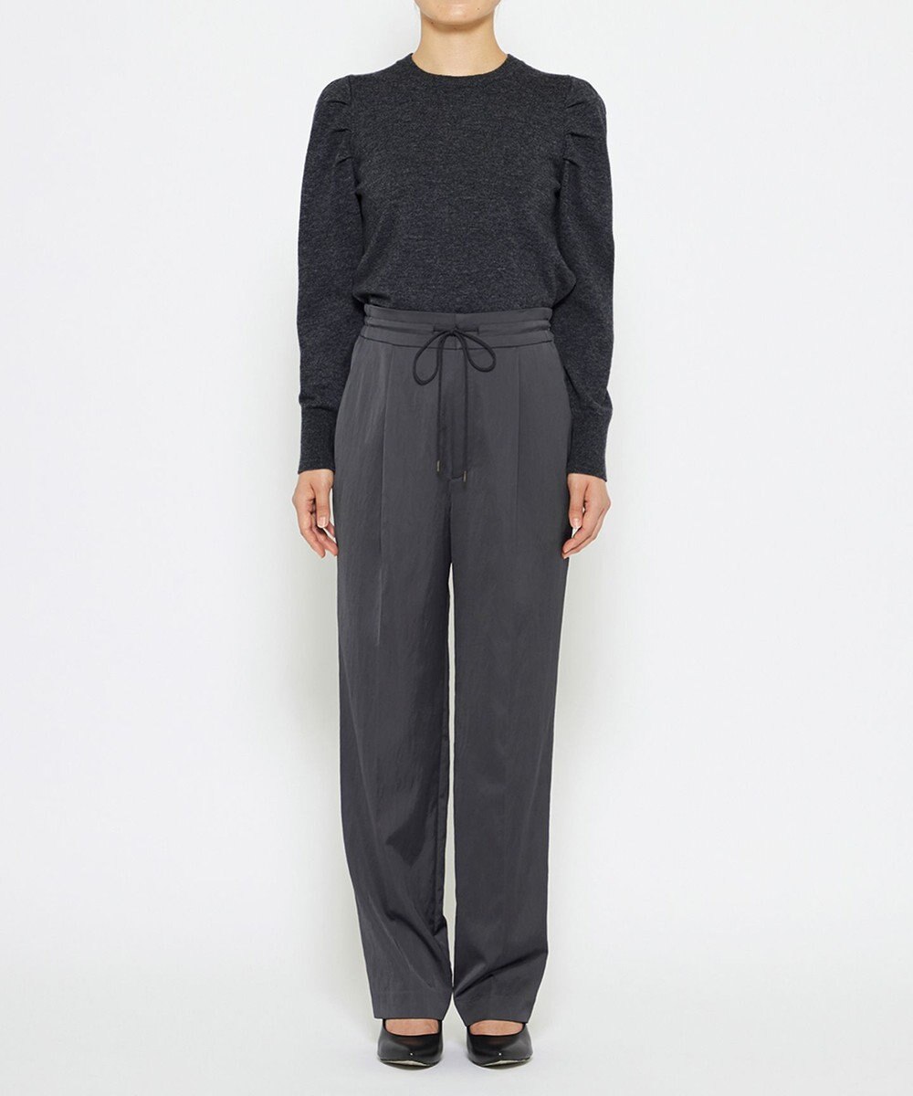 uncrave 【洗える】サテン ドロストパンツ（uncrave STANDARD） 