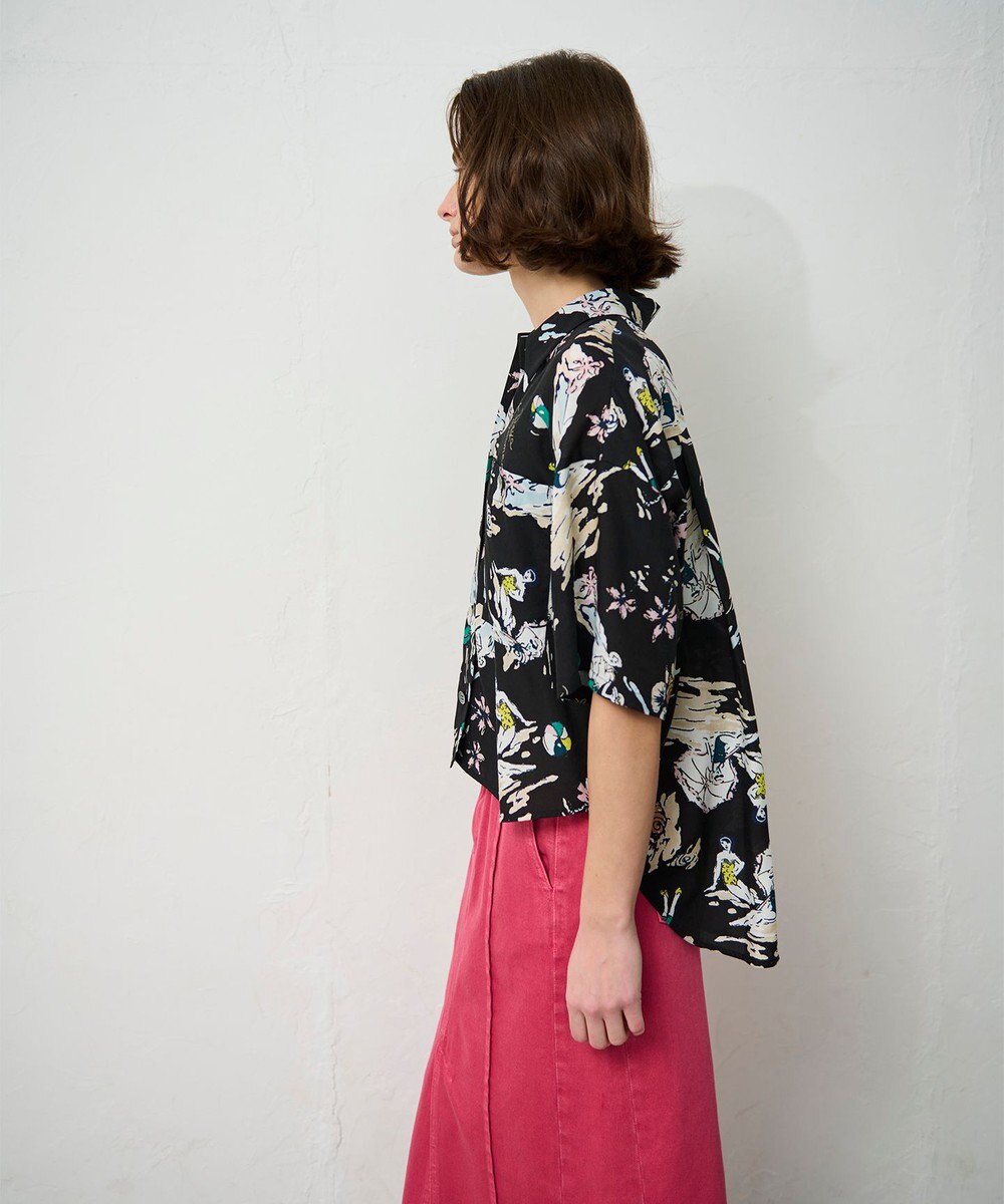 GRACE CONTINENTAL リゾートプリントシャツ 