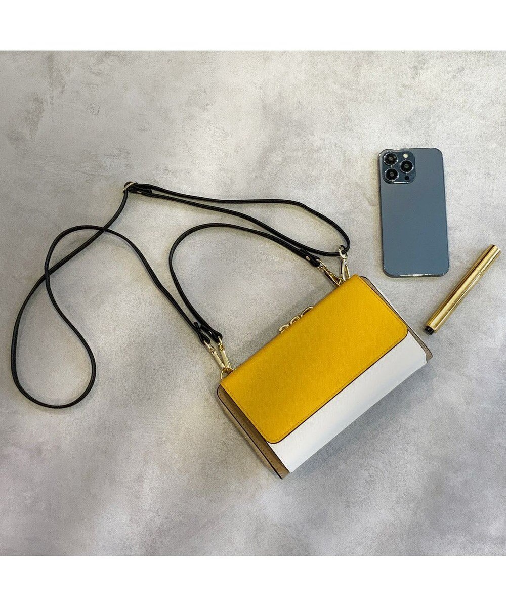 UNBILLION カシュカシュ cachecache / WEB限定カラーコンビウォレットショルダーバッグ 