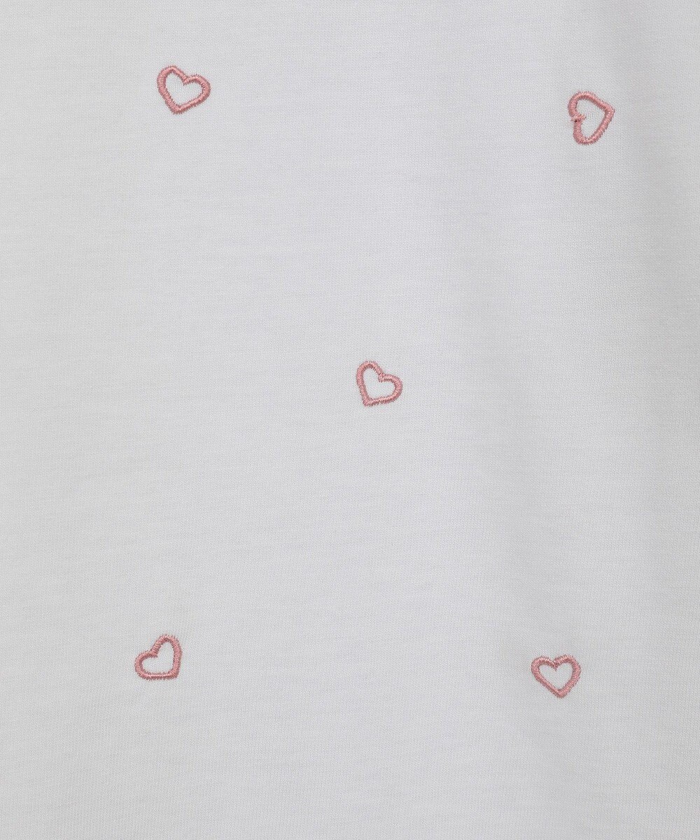 Green Parks ・ＤＯＵＢＬＥ　ＦＬＡＧＳ　ハート総柄刺繍ＴＥＥ 