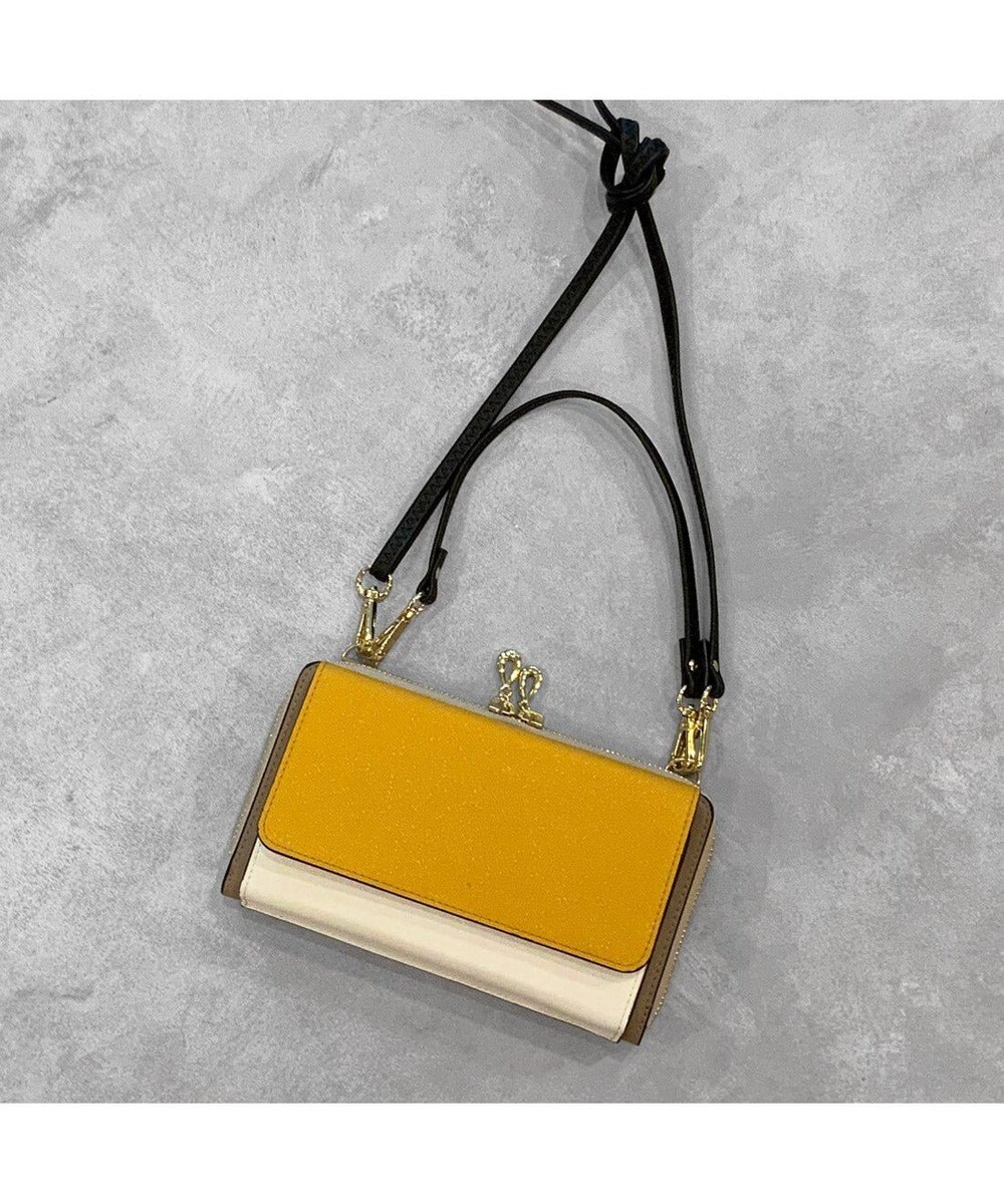 UNBILLION カシュカシュ cachecache / WEB限定カラーコンビウォレットショルダーバッグ 