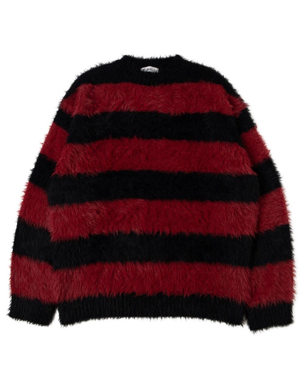 WEGO 【ユニセックスITEM着用】フェザーボーダープルオーバー 