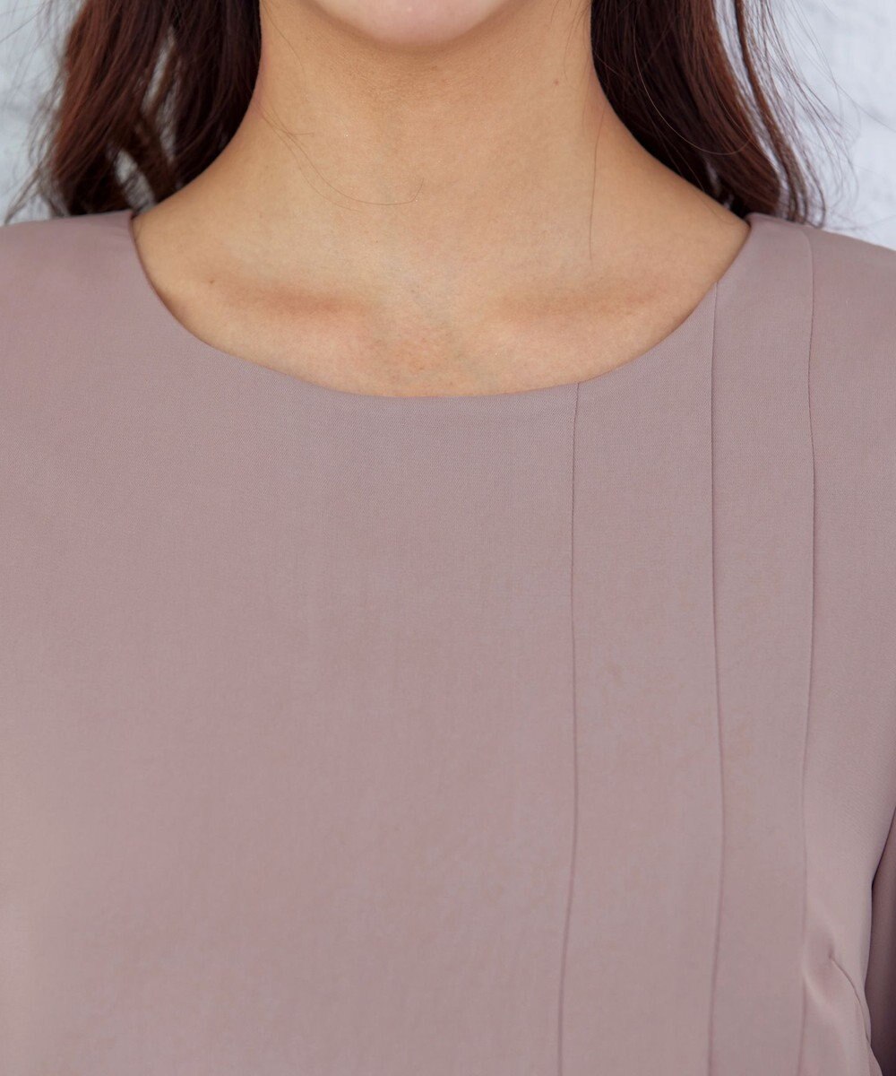 Tiaclasse 【洗える・スマート裏起毛】アシメタックチュニックブラウス 