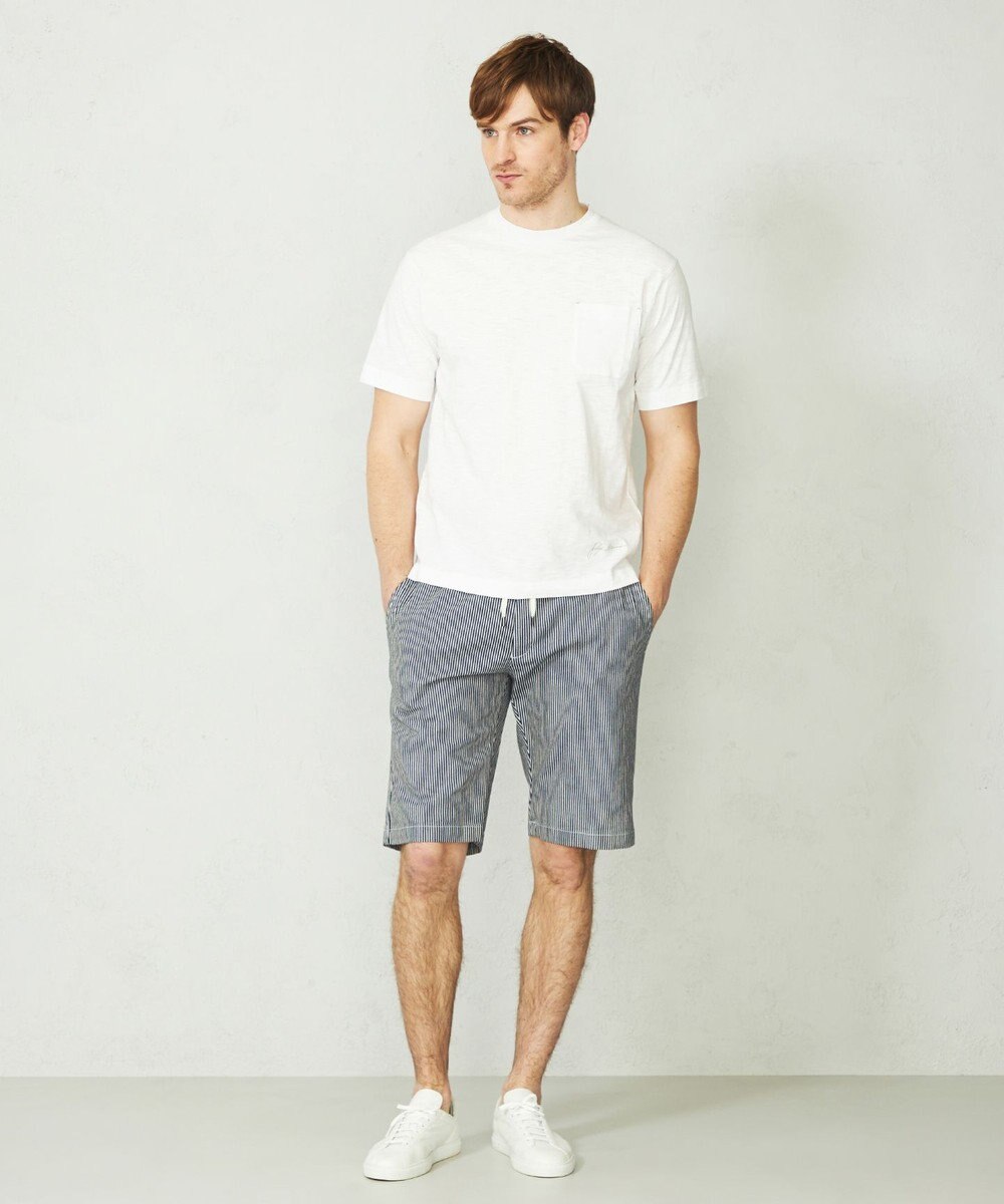 JOSEPH ABBOUD MOUNTAIN 【SPACE／UNISEX】ストライプイージーショートパンツ 