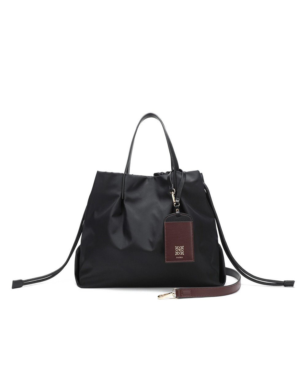 style code 【PADMA/パドマ】カードケース付　ナイロン巾着トートバッグ 