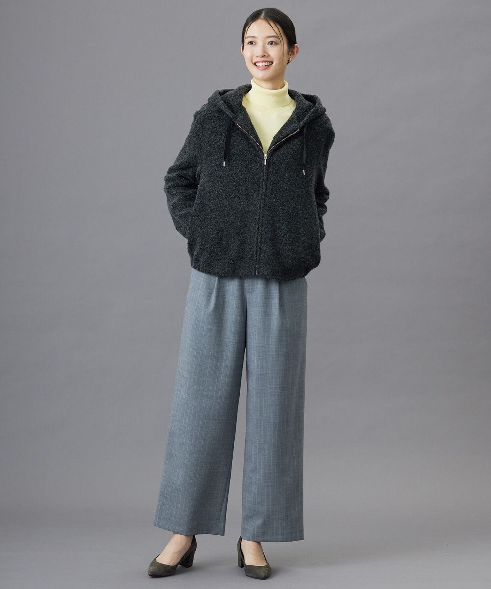 J.PRESS LADIES 【WEB限定カラーあり】パイルジャージー ジップアップ パーカー 