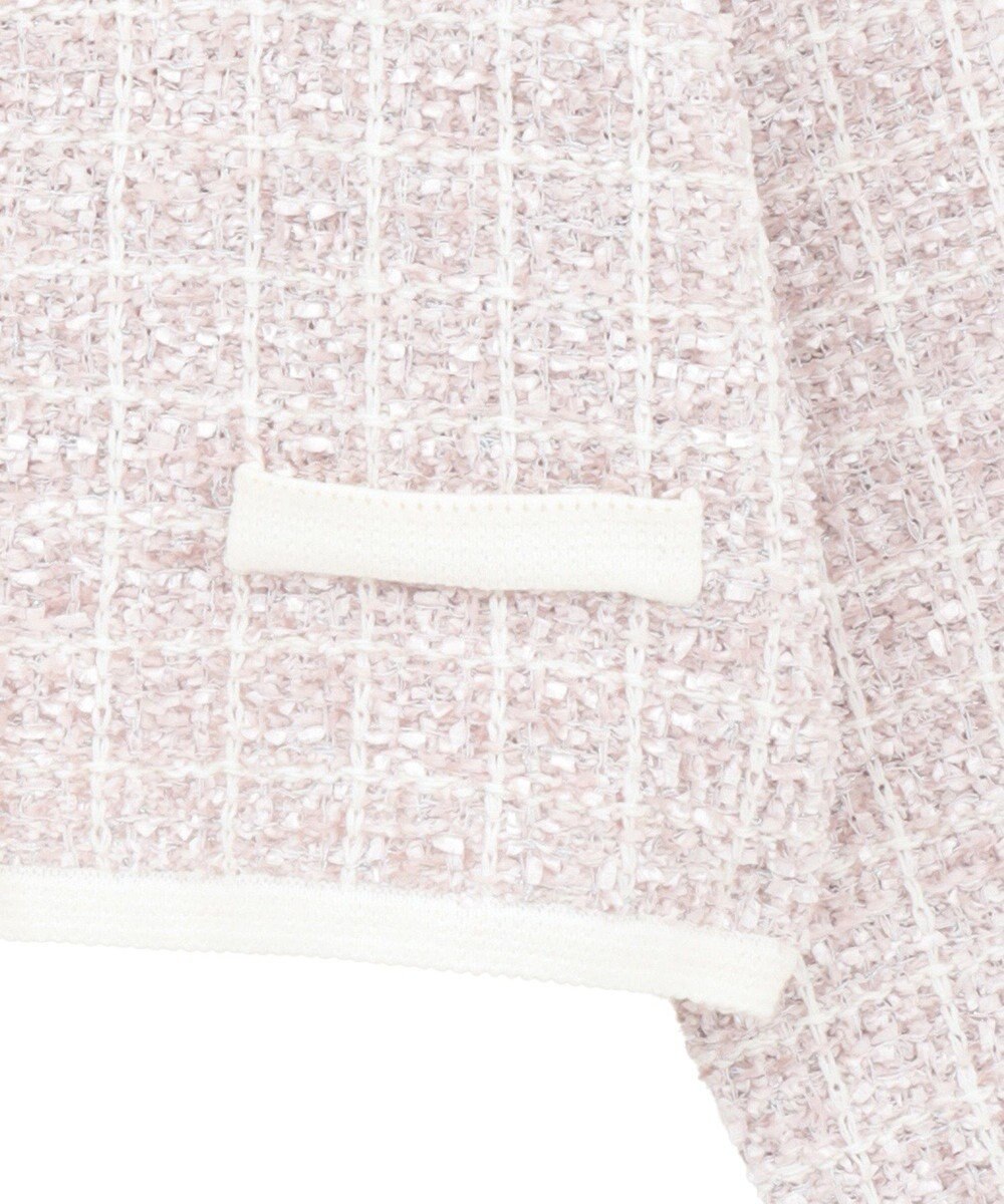 Maison de FLEUR ツイードニットカーディガン 