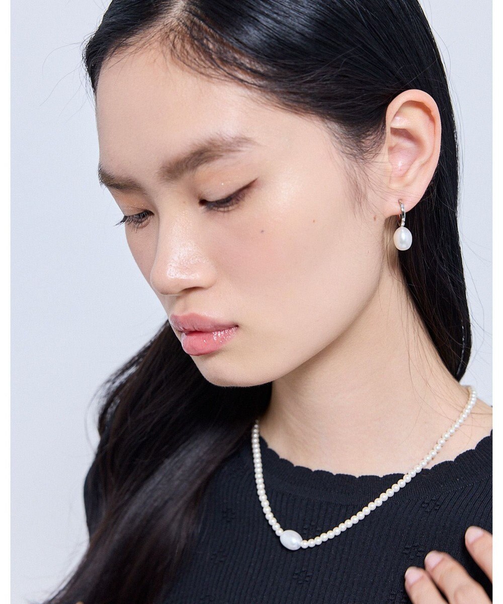 TOCCA DROP PEARL HOOP EARRINGS イヤリング 