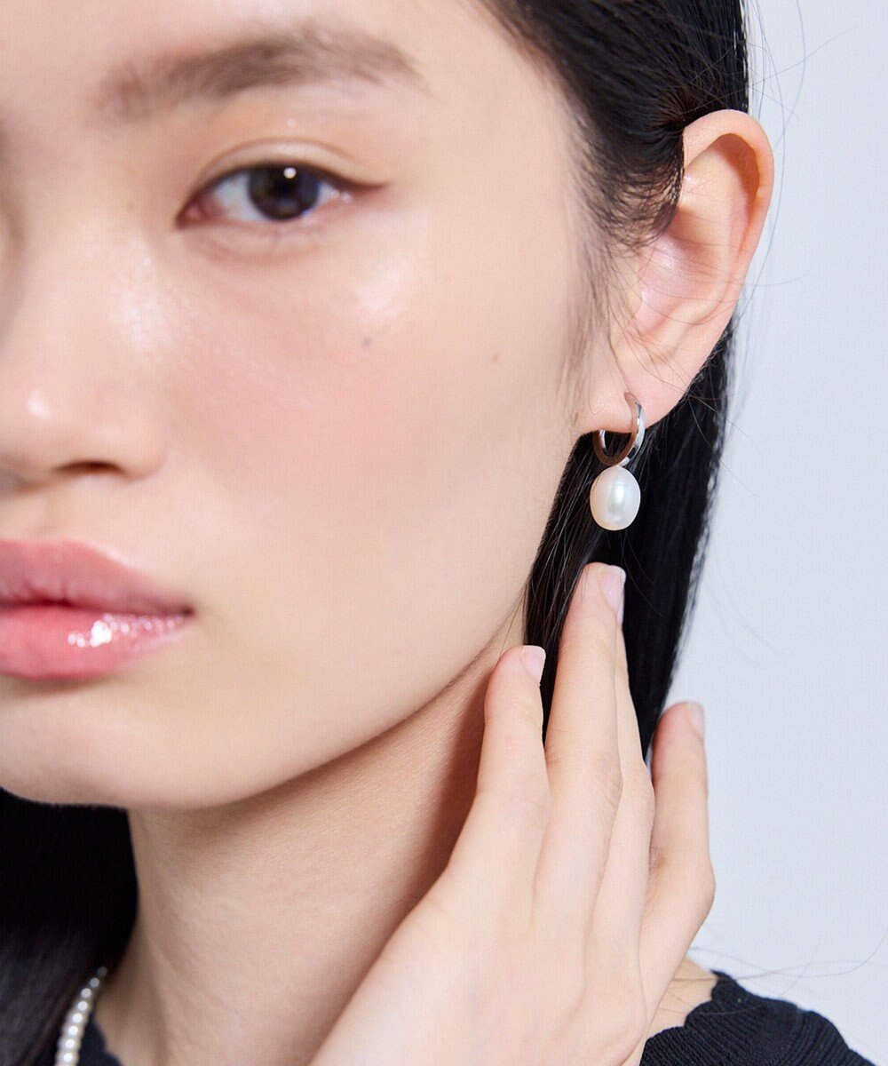 TOCCA DROP PEARL HOOP EARRINGS イヤリング 