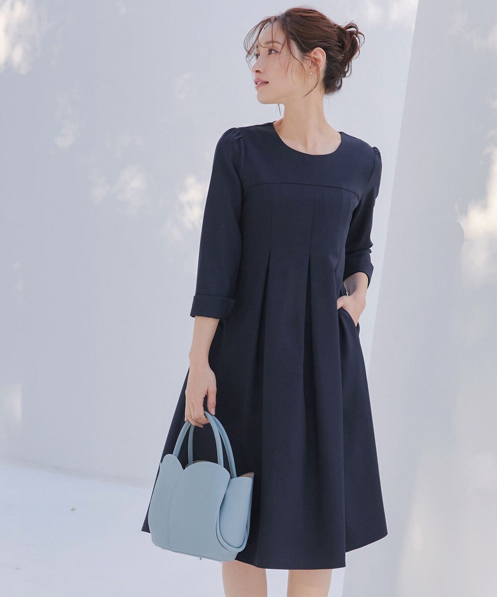 Tiaclasse L ボックスタックAラインワンピース 