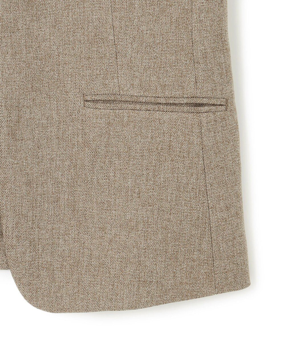 23区 【洗える】ウールライクカルゼ ノーカラー ジャケット 