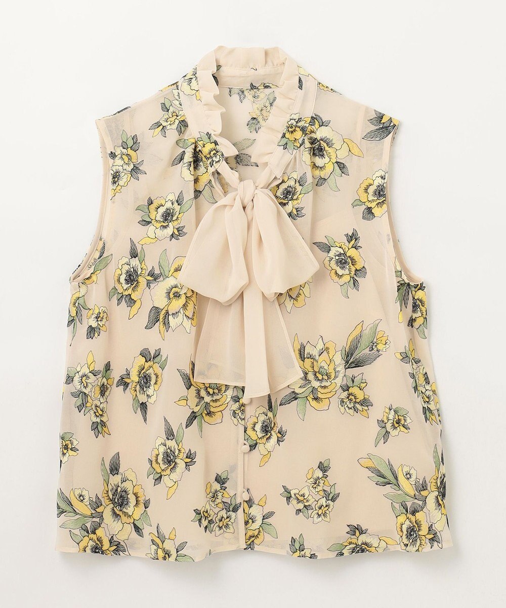 GRACE CONTINENTAL エスニックフラワー刺繍トップ 