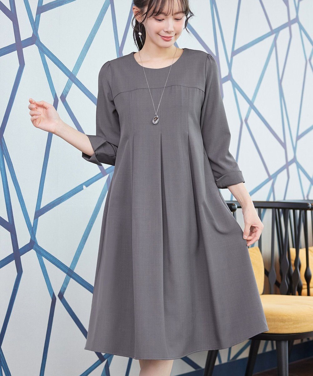 Tiaclasse L ボックスタックAラインワンピース 