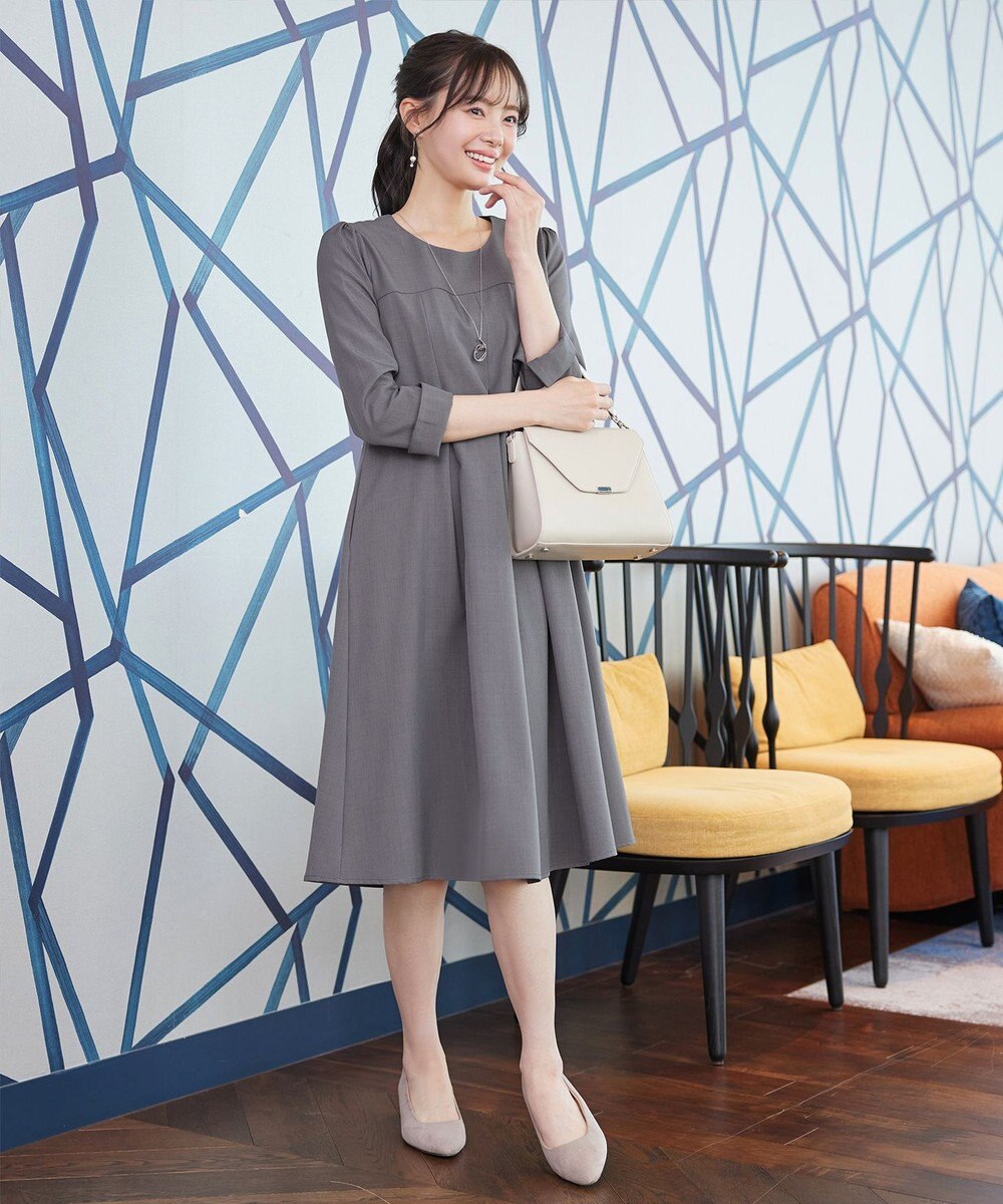 Tiaclasse L ボックスタックAラインワンピース 