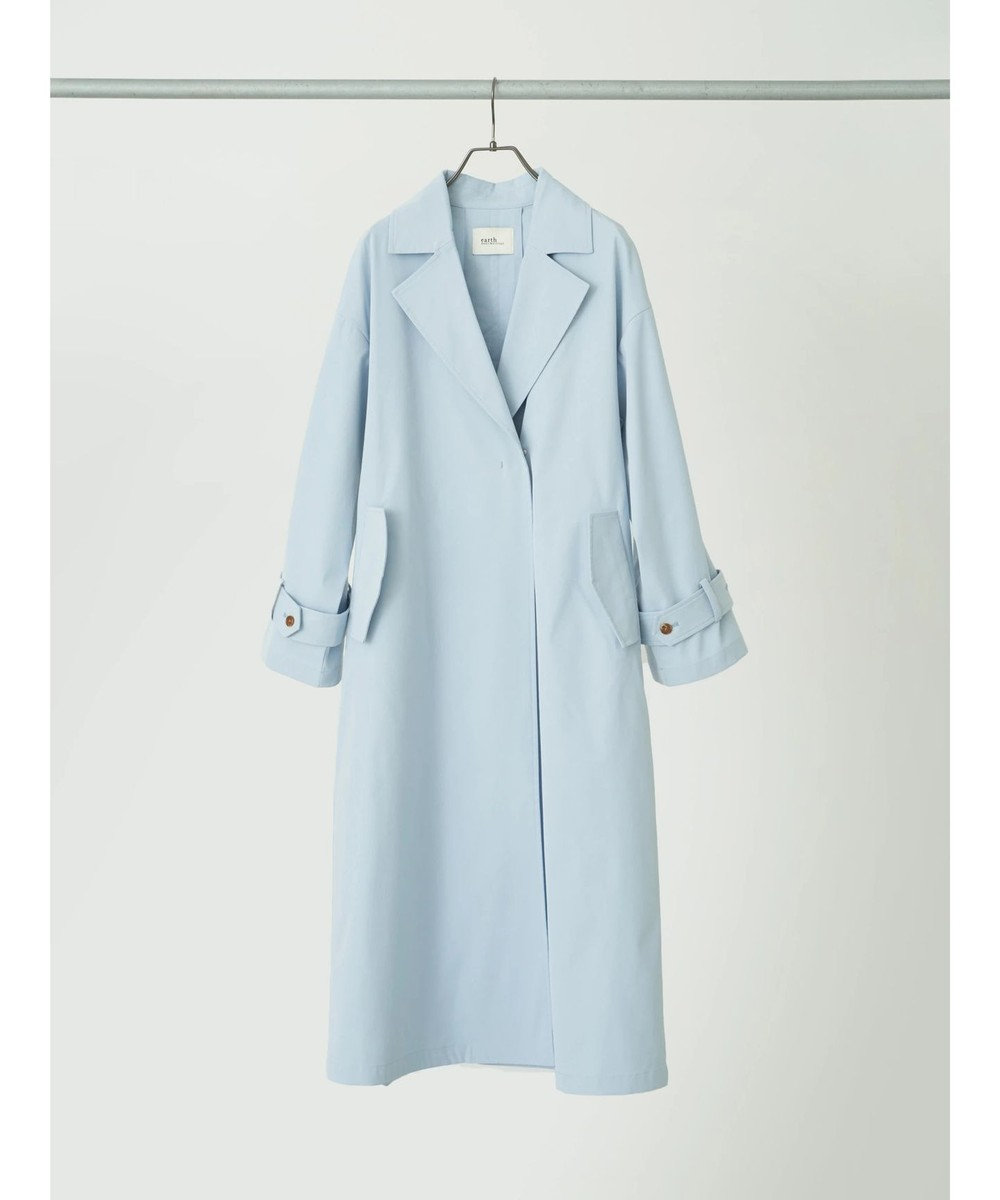 earth music&ecology 着流しロングトレンチ 