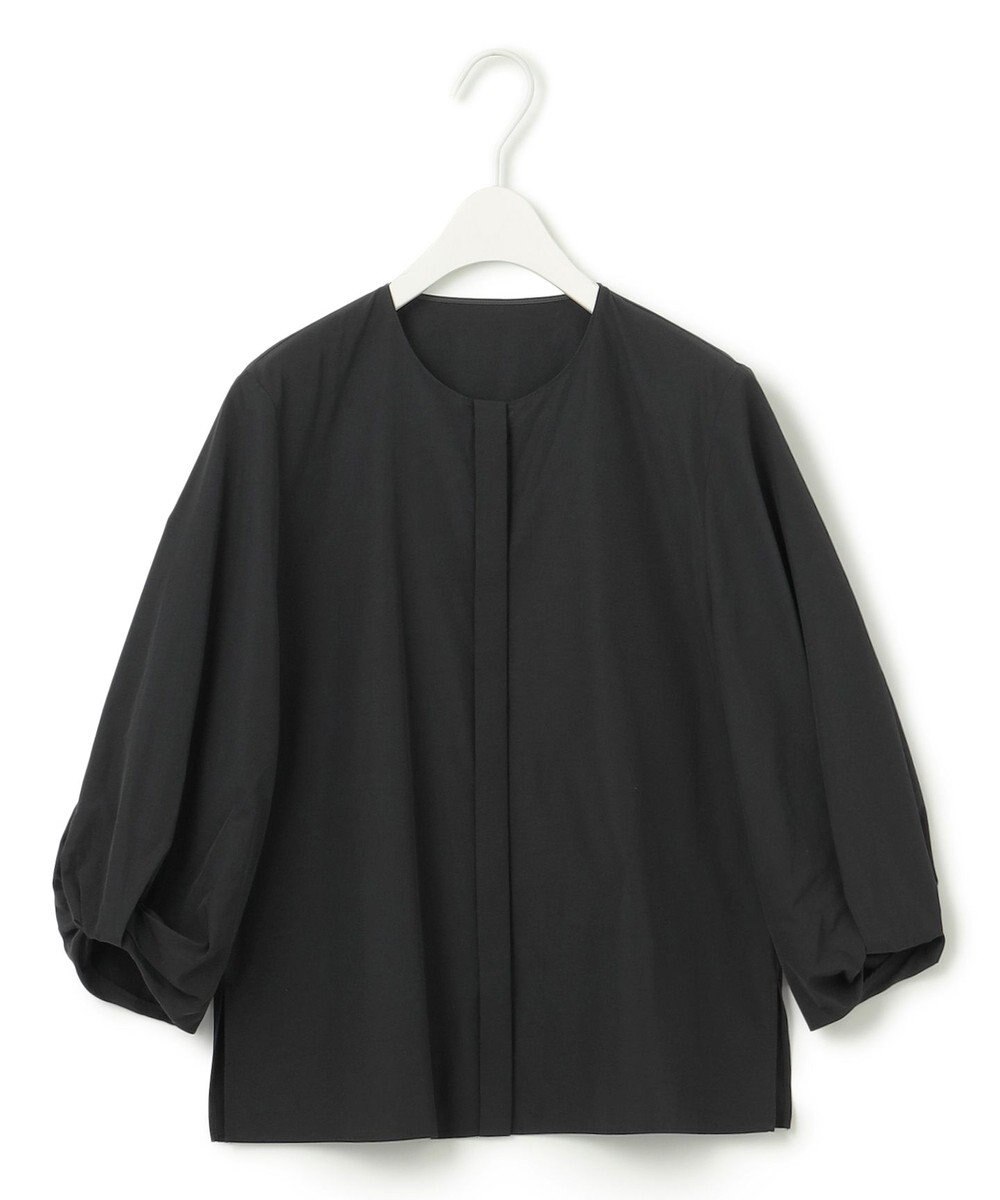 ICB 【洗える】 コットンナイロンタイプライター デザインブラウス 