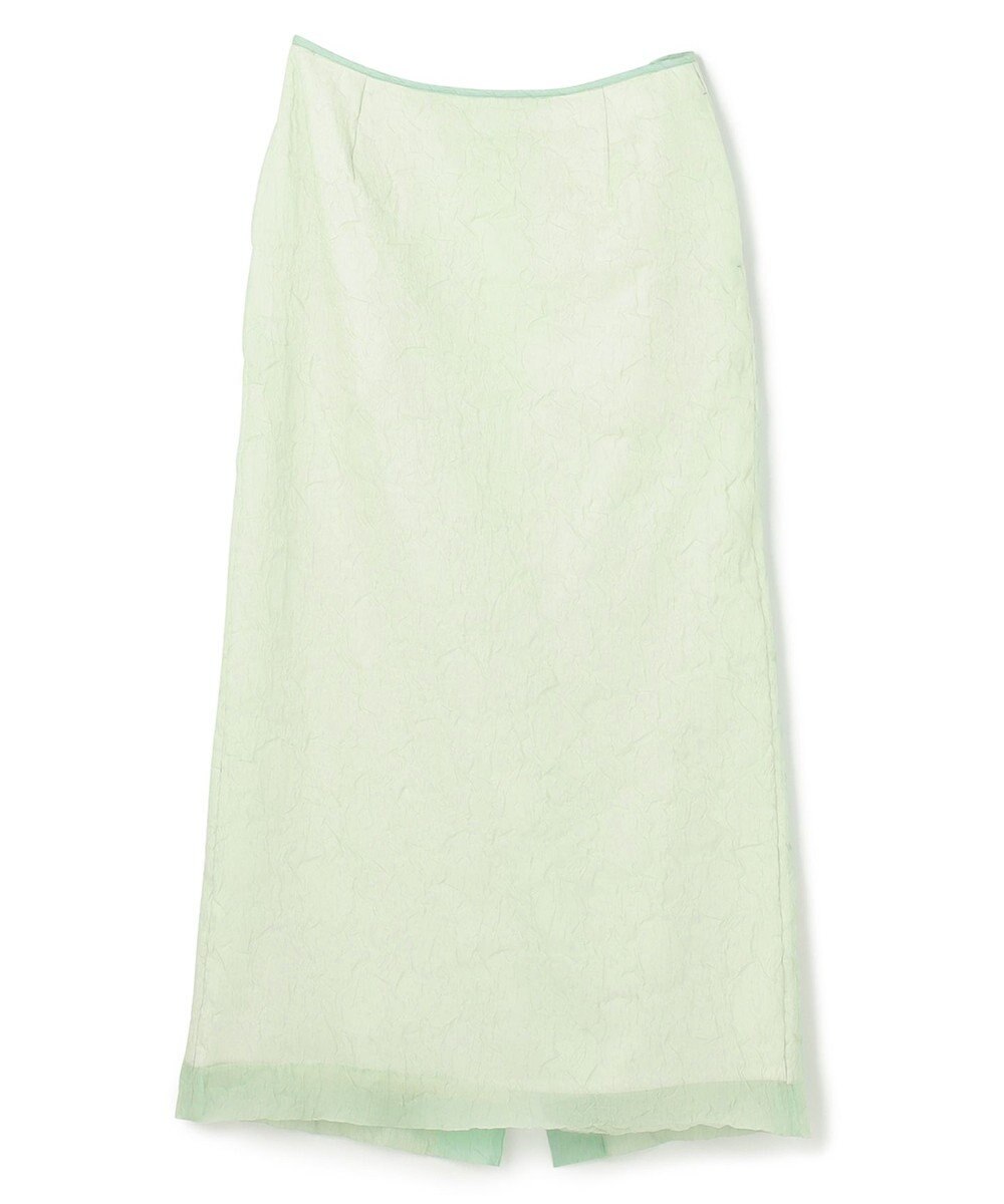 NAVE 【Nave・洗える/シアー素材】クラッシュオーガンジー スカート 