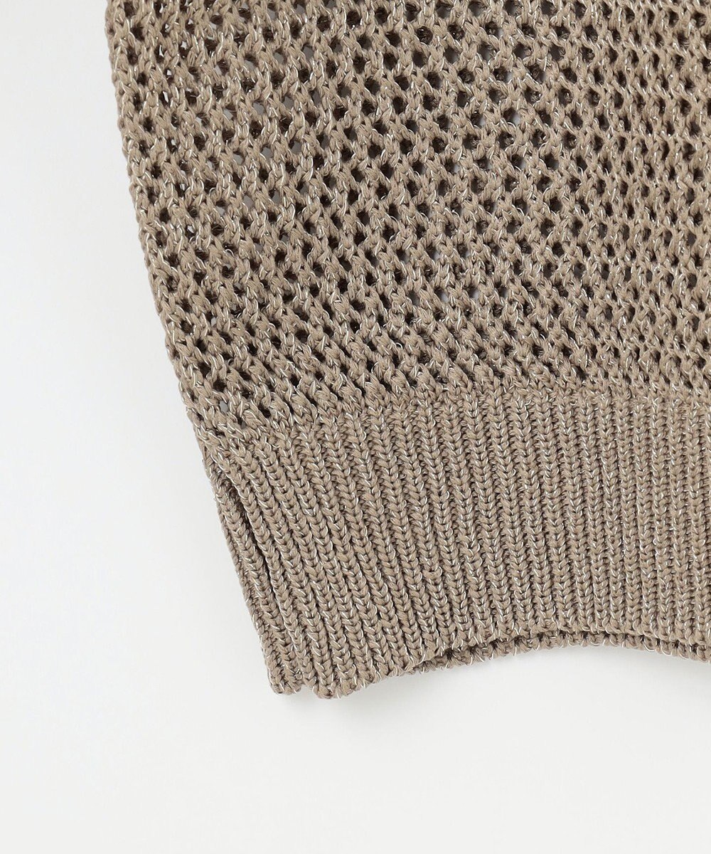 ANY L 【洗濯機可】ラメニットメッシュプルオーバー 