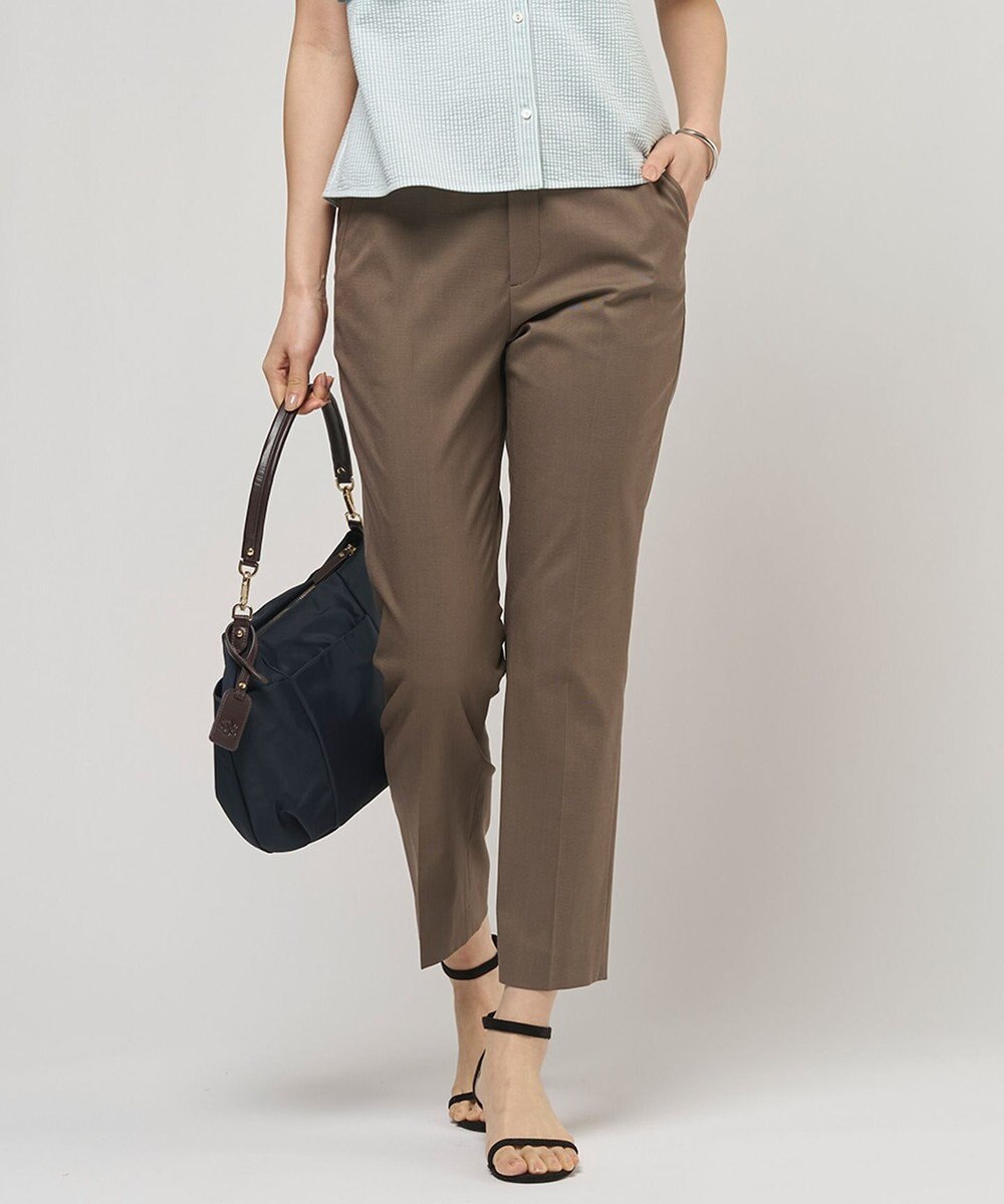 J.PRESS LADIES 【セットアップ対応・洗える・撥水】コットンFITTY テーパード パンツ 