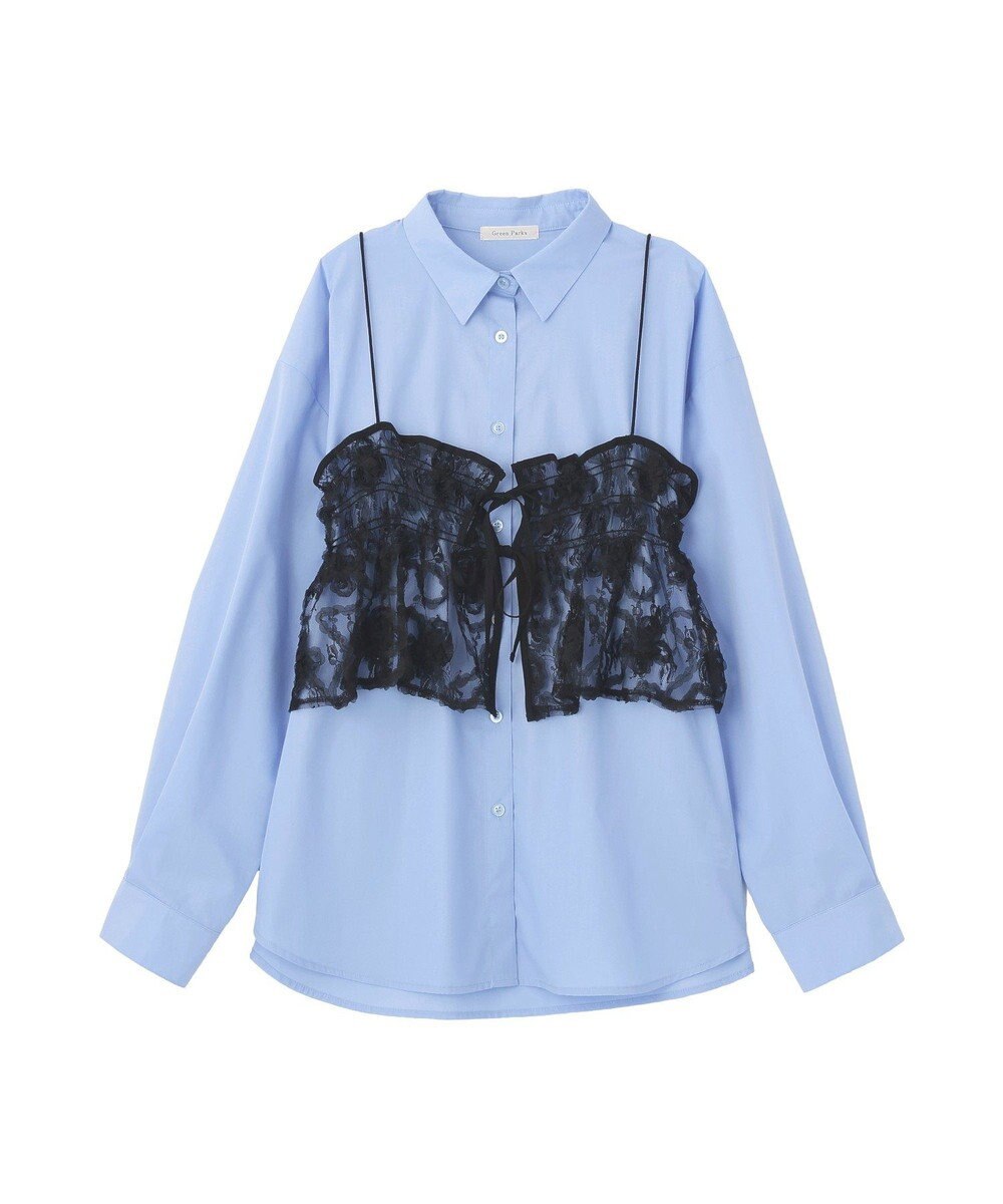 Green Parks ＳＥＴ２点シャツ＋レースビスチェ 