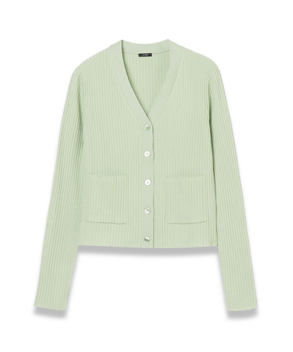 JOSEPH 【洗える】ファインリブメリノ　カーディガン 