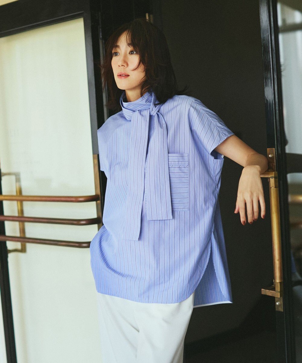 uncrave THOMAS MASON ボウタイブラウス 